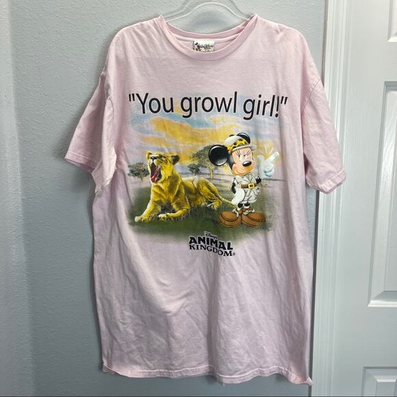 Walt Disney World Sleep PJ One Size Magic Kingdom Minnie You Growl Girl - Picture 2 of 12